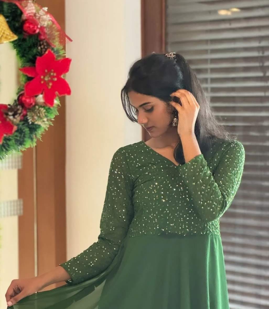 Trendy Green  Frock